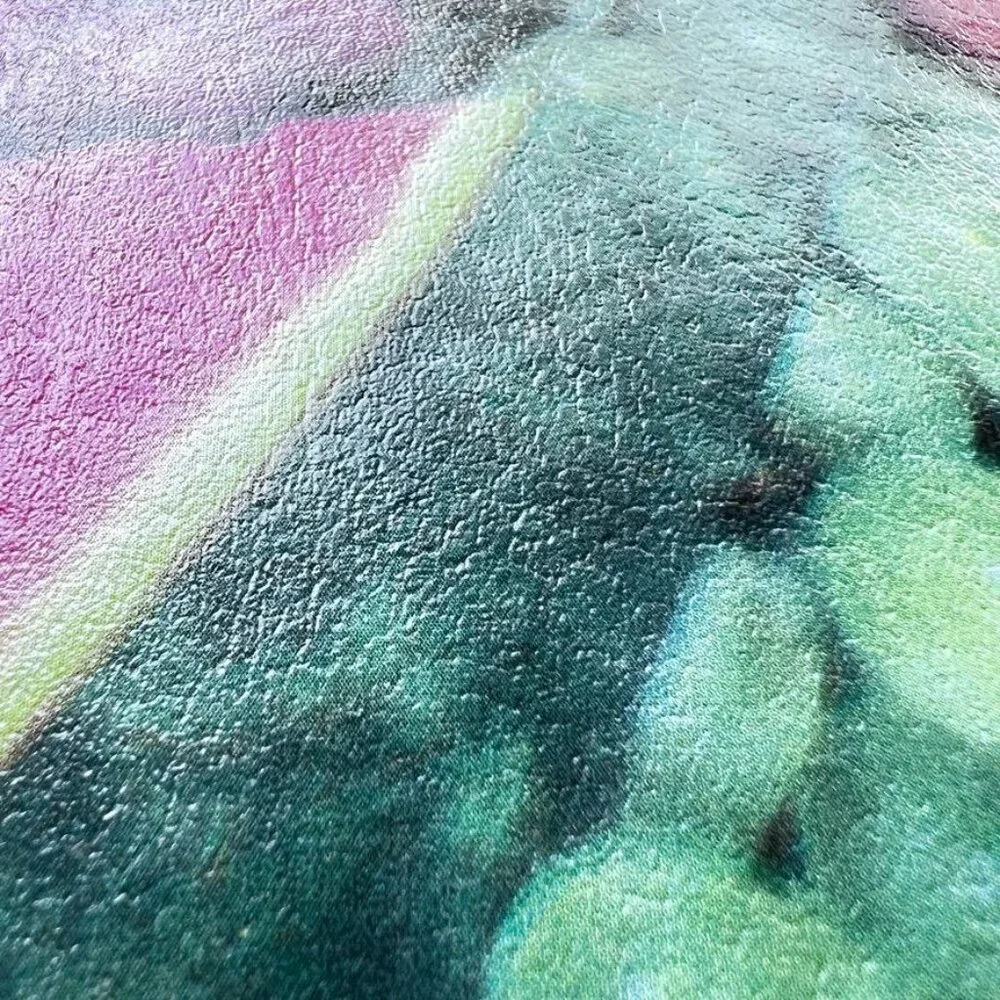 Vtg Vinyl‎ Tablecloth 60X104 Brownstone Gallery Oblong Fruit Multicolor